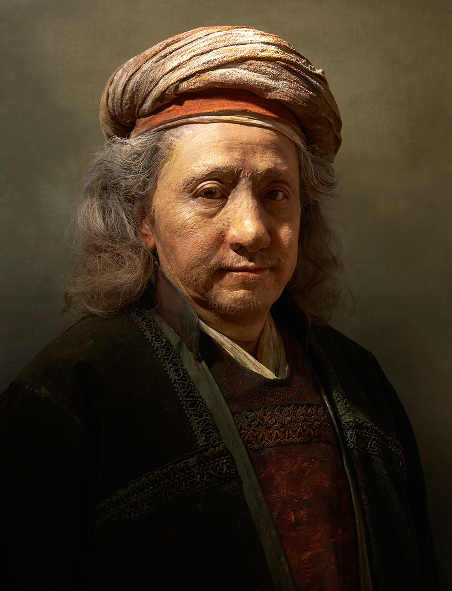 Yasumasa Morimura, Self-Portraits through Art History (Rembrandtʼs Testament), 2016, Collection of the artist